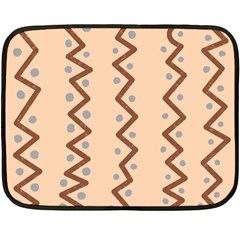 Print Pattern Minimal Tribal Two Sides Fleece Blanket (mini)