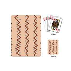 Print Pattern Minimal Tribal Playing Cards Single Design (mini)