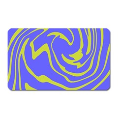 Blue Green Abstract Magnet (rectangular)