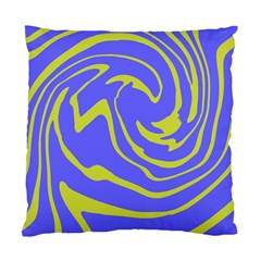 Blue Green Abstract Standard Cushion Case (two Sides)