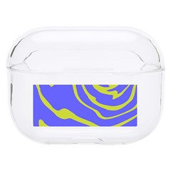 Blue Green Abstract Hard Pc Airpods Pro Case by Cemarart