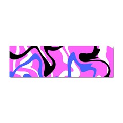 Swirl Pink White Blue Black Sticker Bumper (10 Pack) by Cemarart