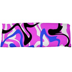 Swirl Pink White Blue Black Body Pillow Case Dakimakura (two Sides)