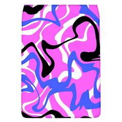 Swirl Pink White Blue Black Removable Flap Cover (l)