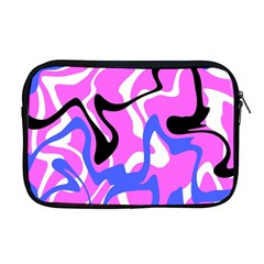 Swirl Pink White Blue Black Apple Macbook Pro 17  Zipper Case