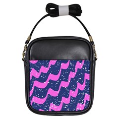 Texture Watercolour Liquify Girls Sling Bag