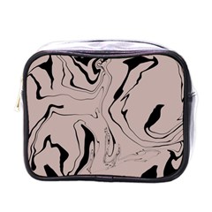 Chic Boho Decor Background Print Mini Toiletries Bag (one Side)