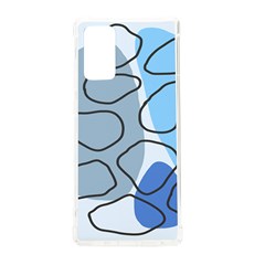 Boho Blue Deep Blue Artwork Samsung Galaxy Note 20 Tpu Uv Case by Cemarart