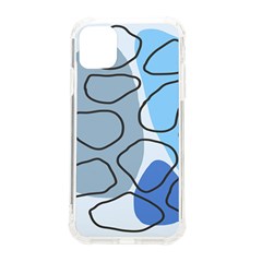 Boho Blue Deep Blue Artwork Iphone 11 Tpu Uv Print Case by Cemarart