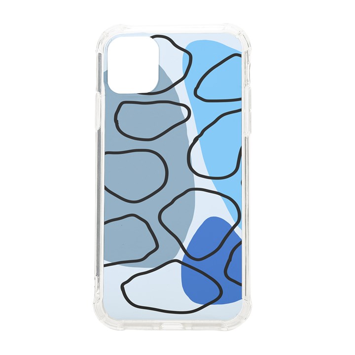 Boho Blue Deep Blue Artwork iPhone 11 TPU UV Print Case