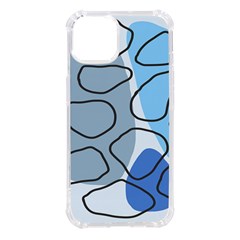 Boho Blue Deep Blue Artwork Iphone 14 Tpu Uv Print Case by Cemarart