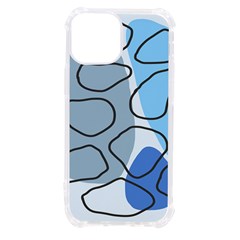 Boho Blue Deep Blue Artwork Iphone 13 Mini Tpu Uv Print Case by Cemarart