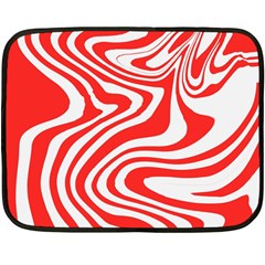 Red White Background Swirl Playful Fleece Blanket (mini)