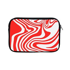 Red White Background Swirl Playful Apple Ipad Mini Zipper Cases