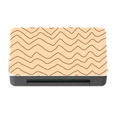 Background Wavy Zig Zag Lines Memory Card Reader With Cf