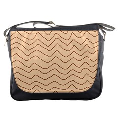 Background Wavy Zig Zag Lines Messenger Bag