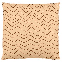 Background Wavy Zig Zag Lines Large Cushion Case (two Sides)