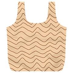 Background Wavy Zig Zag Lines Full Print Recycle Bag (xxl) by Cemarart