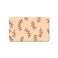 Leaves Plants Dots Pattern Magnet (name Card)