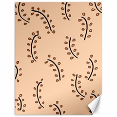 Leaves Plants Dots Pattern Canvas 12  X 16 