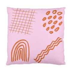 Elements Scribbles Wiggly Lines Retro Vintage Standard Cushion Case (one Side) by Cemarart