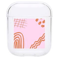 Elements Scribbles Wiggly Lines Retro Vintage Hard Pc Airpods 1/2 Case by Cemarart