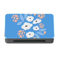 Doodle Flowers Leaves Plant Design Memory Card Reader With Cf by Cemarart