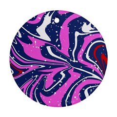 Texture Multicolour Grunge Ornament (round)