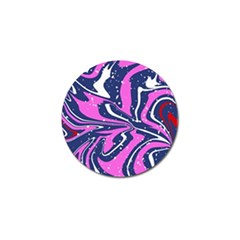 Texture Multicolour Grunge Golf Ball Marker