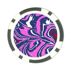 Texture Multicolour Grunge Poker Chip Card Guard (10 Pack)