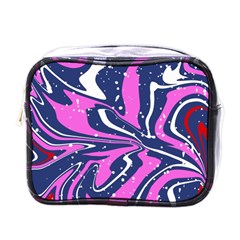 Texture Multicolour Grunge Mini Toiletries Bag (one Side) by Cemarart