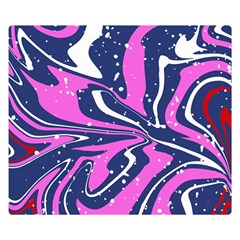 Texture Multicolour Grunge Two Sides Premium Plush Fleece Blanket (small)