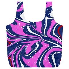 Texture Multicolour Grunge Full Print Recycle Bag (XXL)