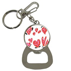 Elements Scribbles Brush Doodles Bottle Opener Key Chain