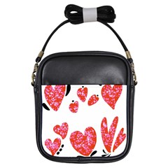 Elements Scribbles Brush Doodles Girls Sling Bag