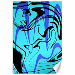 Mint Background Swirl Blue Black Canvas 20  X 30 