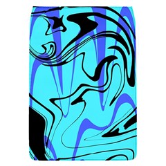 Mint Background Swirl Blue Black Removable Flap Cover (s) by Cemarart