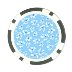 Flowers Pattern Print Floral Cute Poker Chip Card Guard (10 Pack)