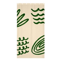 Elements Scribbles Wiggly Lines Shower Curtain 36  X 72  (stall) 