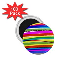 Print Ink Colorful Background 1 75  Magnets (100 Pack) 