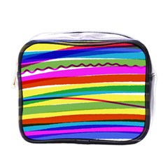 Print Ink Colorful Background Mini Toiletries Bag (one Side)