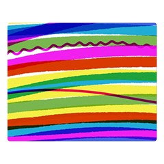 Print Ink Colorful Background Premium Plush Fleece Blanket (large)