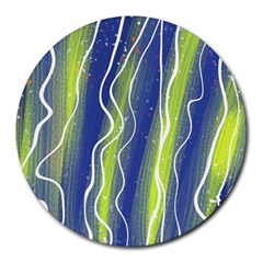 Texture Multicolour Gradient Grunge Round Mousepad