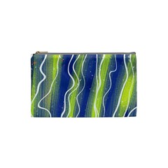 Texture Multicolour Gradient Grunge Cosmetic Bag (small) by Cemarart