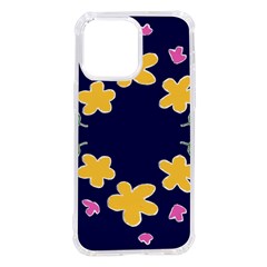 Doodle Flower Leaves Plant Design Iphone 14 Pro Max Tpu Uv Print Case by Cemarart