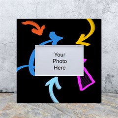 Colorful Arrows Kids Pointer White Box Photo Frame 4  X 6  by Cemarart