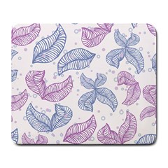 Boho Bohemian Leaves Branch Beige Large Mousepad