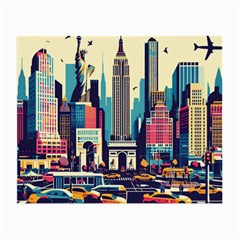 Skyscrapers City Usa Small Glasses Cloth