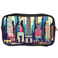 Skyscrapers City Usa Toiletries Bag (two Sides)