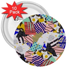 Digital Paper Scrapbooking Abstract 3  Buttons (10 Pack) 